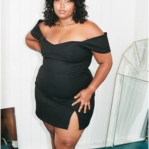 Fashion brand company black mini dress small NWT